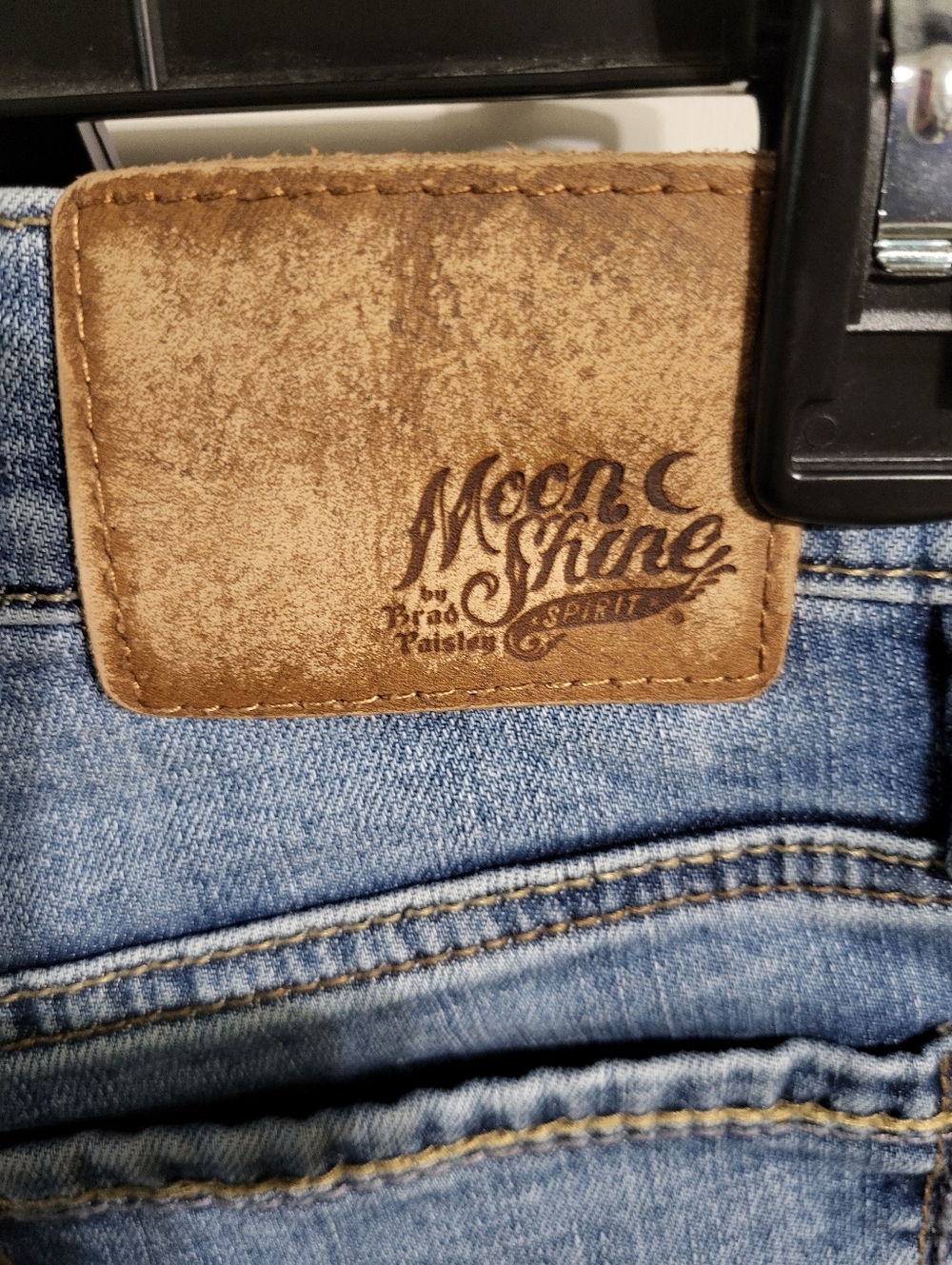 NWOT MENS MOON SHINE SPIRIT SLIM BOOT CUT JEANS SZ 29x34 - Picture 8 of 11